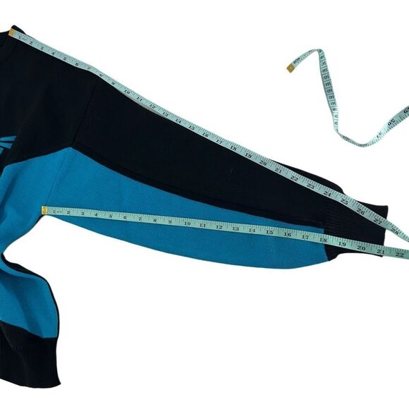 Tyrolia By Head Vintage Crewneck Long Sleeve Sweater Black Blue Medium - Picture 8 of 9